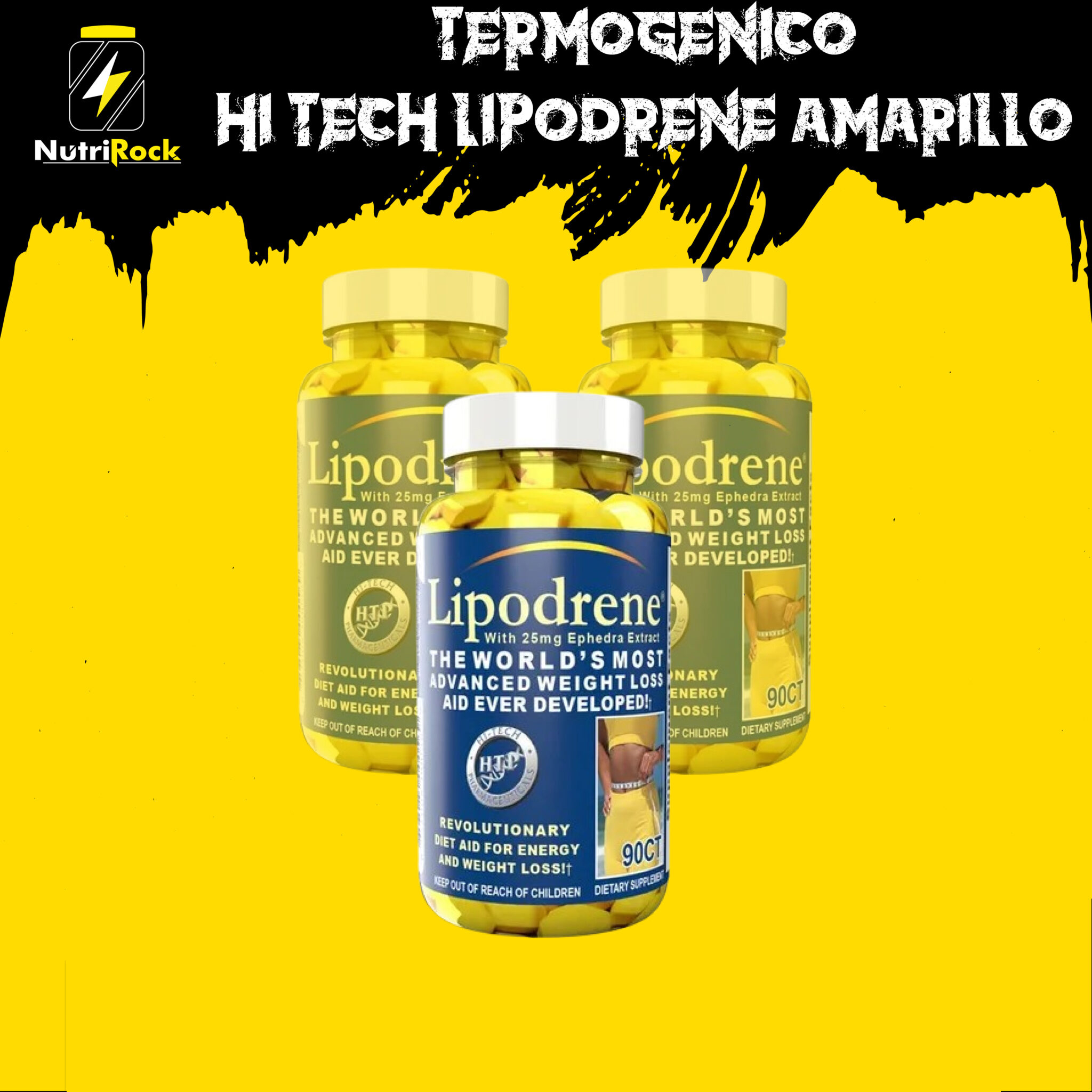 termogénicos importados TERMOGENICO HI TECH LIPODRENE AMARILLO - Imagen 1