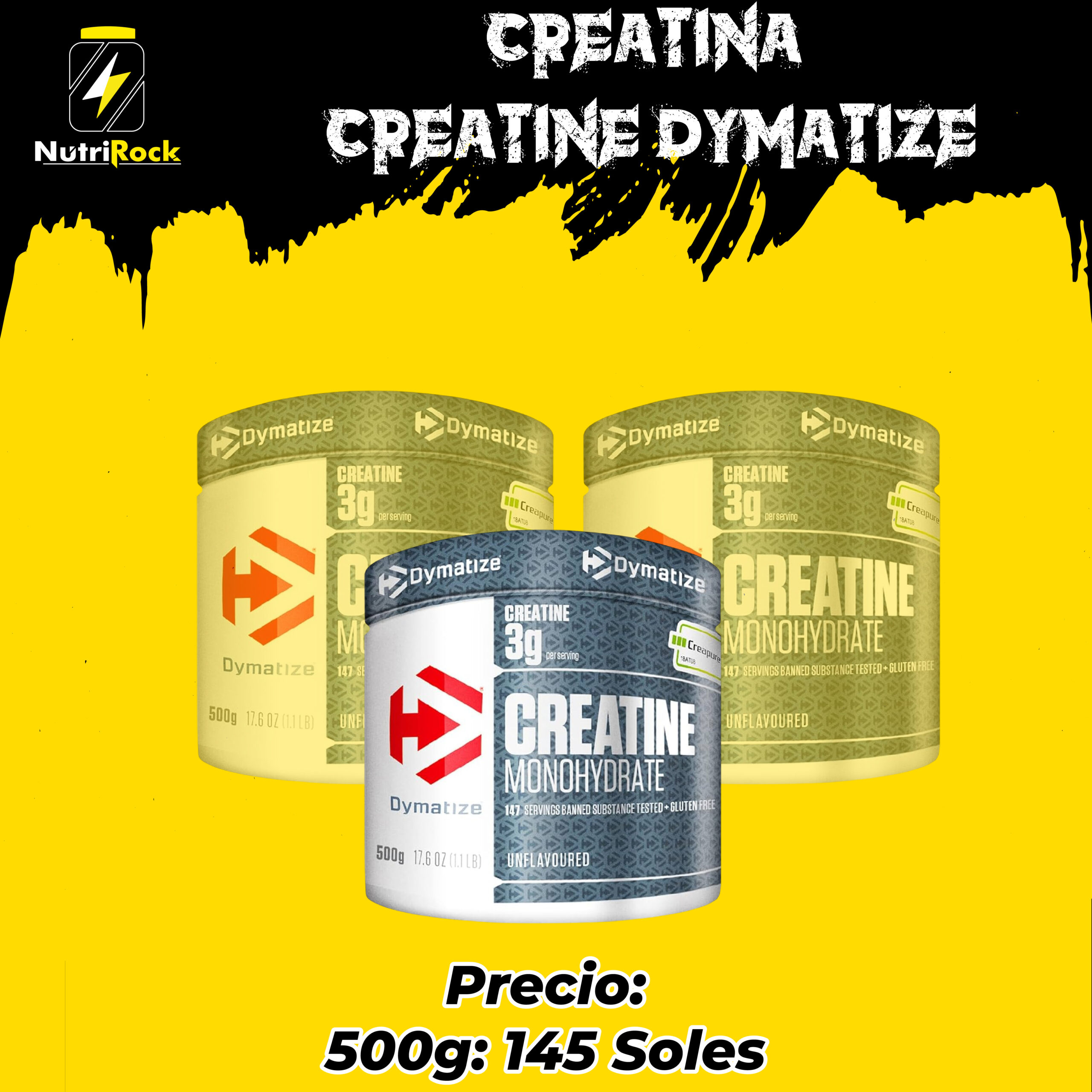 creatina importada (enero 2026)_Mesa de trabajo 1 copia 14 CREATINA CREATINE DYMATIZE - Imagen 1