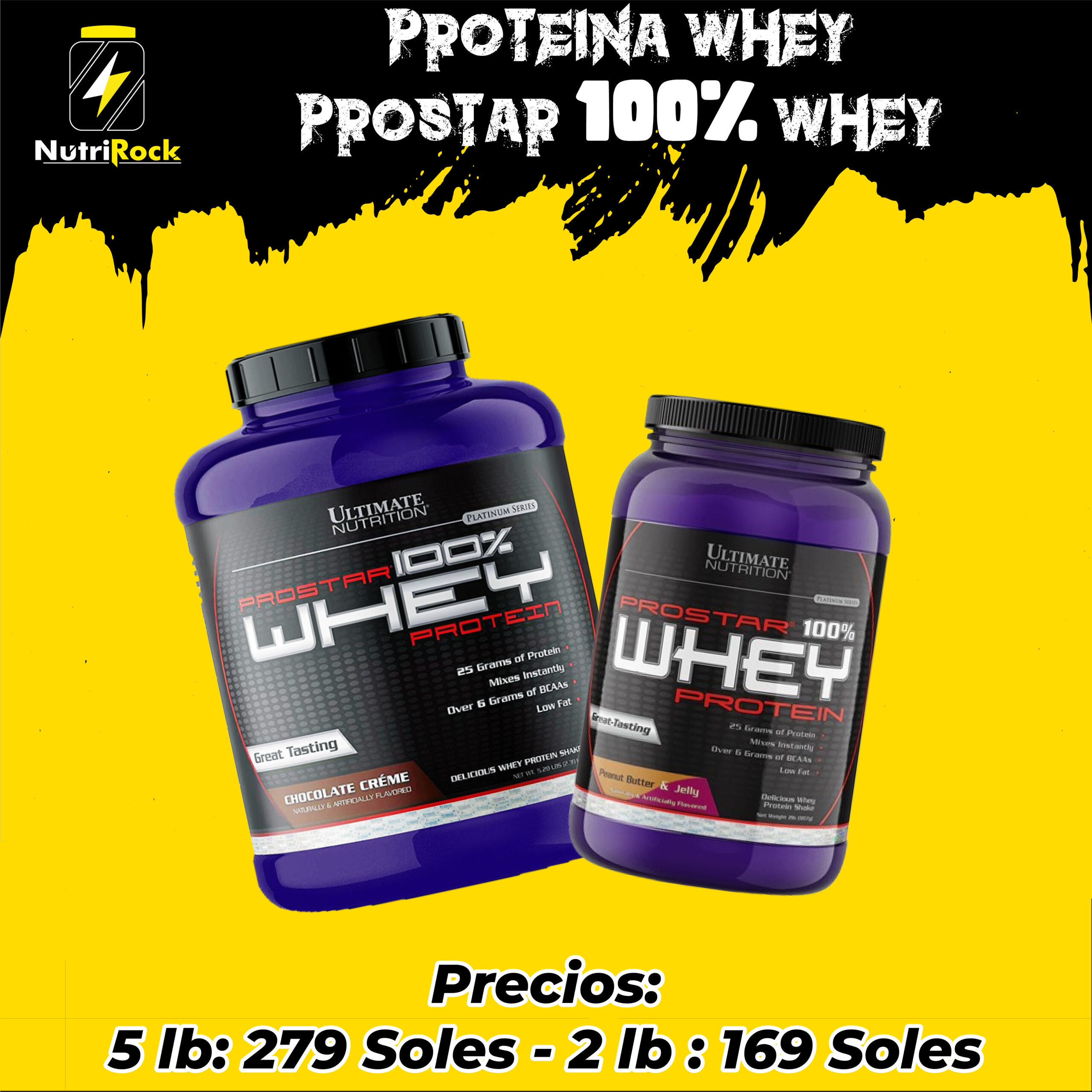 proteínas wheys importadas (enero 2026)_Mesa de trabajo 1 copia 3 PROTEINA WHEY PROSTAR 100% WHEY - Imagen 1
